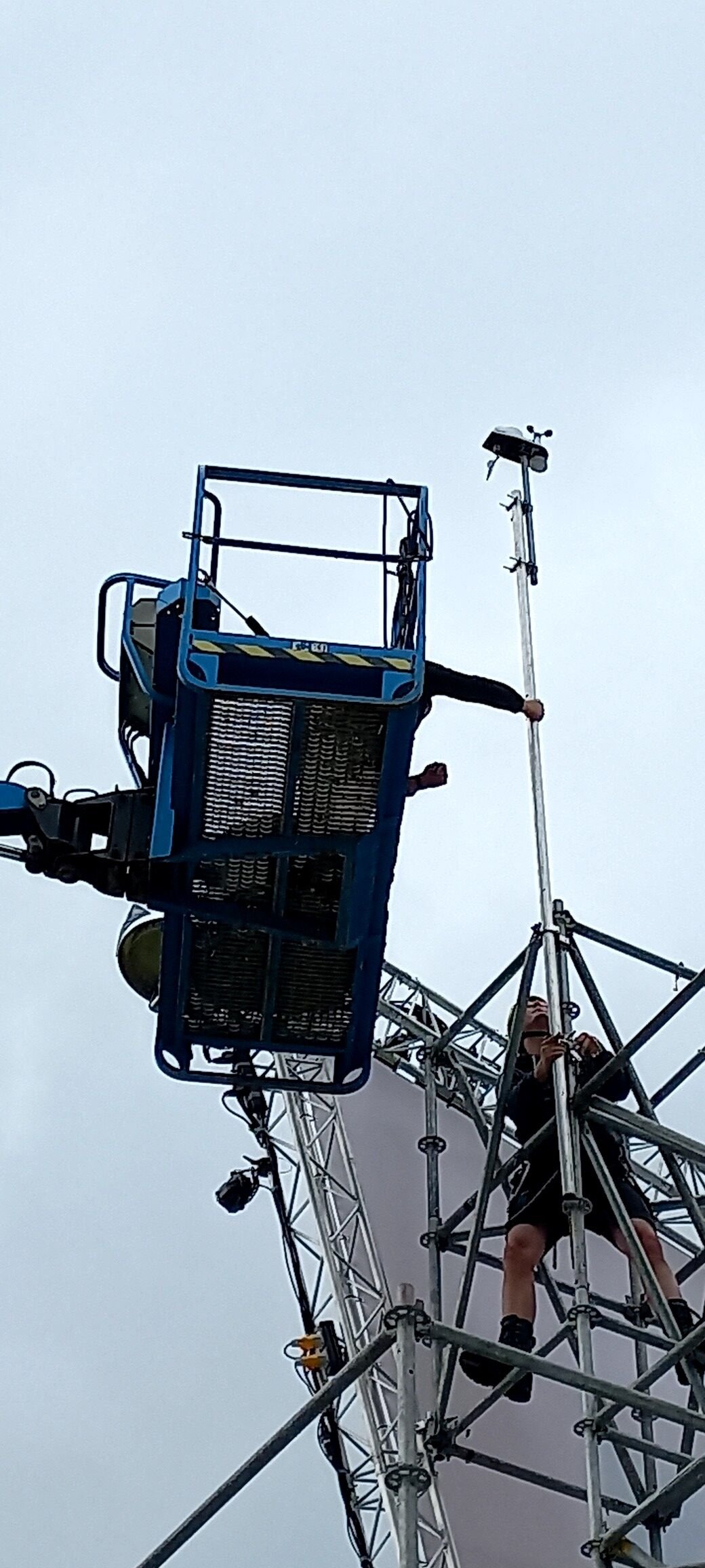 Weerstation voor real‑time monitoring op evenemententerrein